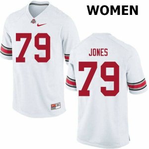 Women's Ohio State Buckeyes #79 Dawand Jones White Nike NCAA College Football Jersey Stability RXL4844CZ